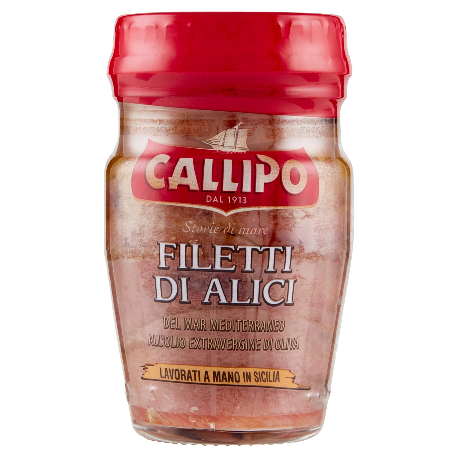 FILETTI DI ALICI CALLIPO GR.75 EVO VASO VETRO