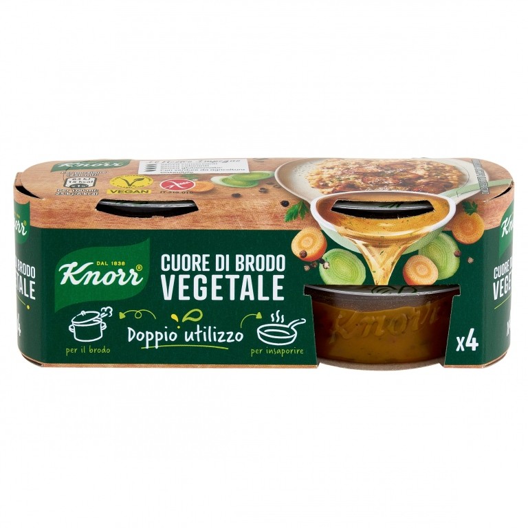 DADI KNORR CUORE DI BRODO VERDURE GR28X4