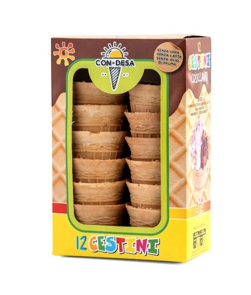 CONI GELATO CESTINO CON DESA X12PZ