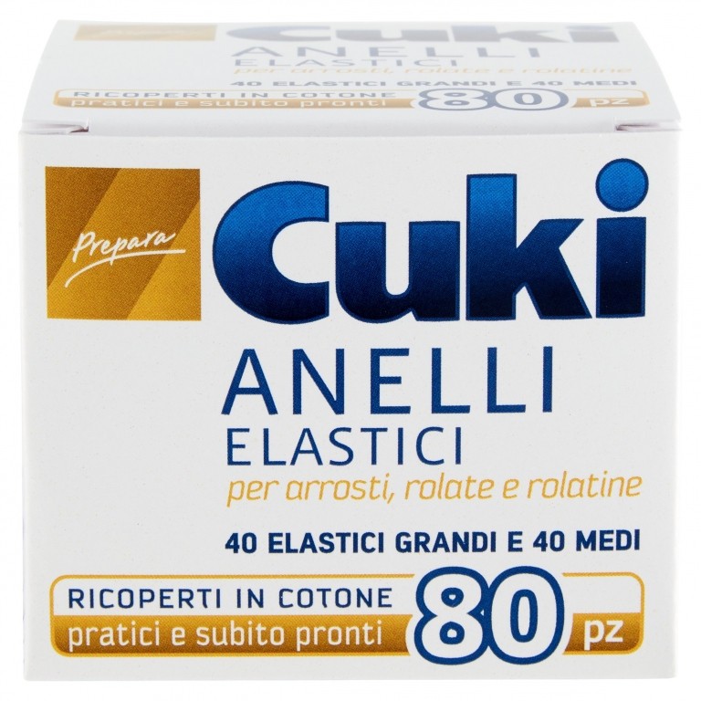 CUKI ANELLI ELASTICI PER ARROSTI PZ.80