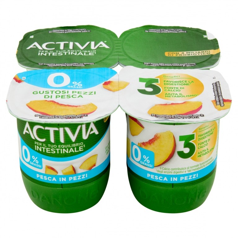 ACTIVIA PESCA 0% IN PEZZI GR.125X4