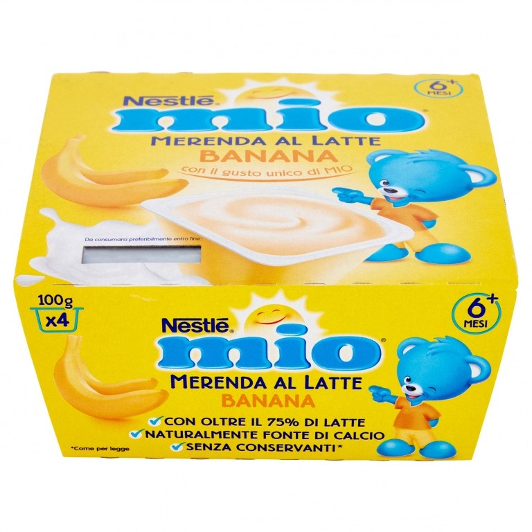 NESTLE MIO MERENDA BANANA GR100X4