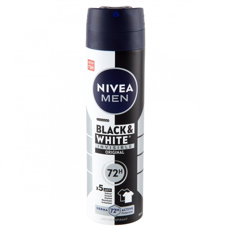 DEO NIVEA FOR MEN SPRAY BLACK&WHITE INV. ML.150