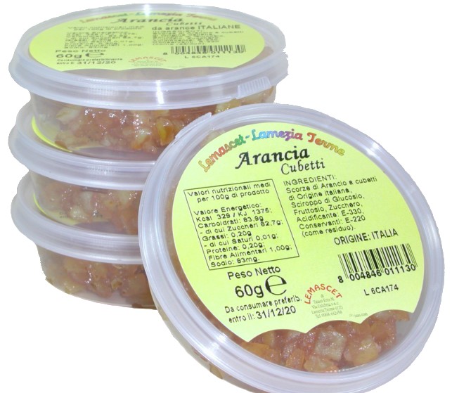 ARANCIA CANDITA CUBETTI GR.60 TAIANI