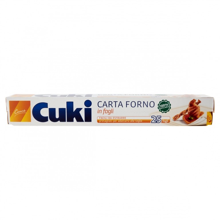 CARTA FORNO CUKI 25 FOGLI 33X38