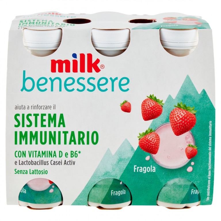 YOGURT MILK RINFORZO FRAGOLA ML.100X6