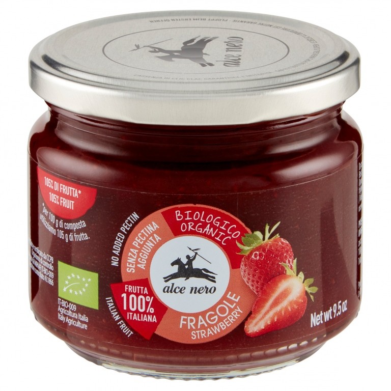 COMPOSTA DI FRAGOLA BIO ALCE NERO GR.270