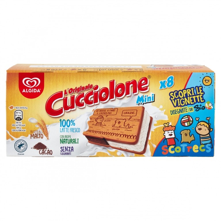 CUCCIOLONE MINI ALGIDA NEW X8 GR.270