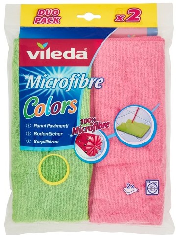 VILEDA PANNO MICROFIBRA PAVIMENTI COLORS PZ.2