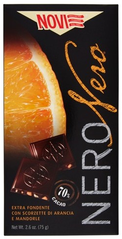 NOVI TAV.NERO NERO 70% CACAO ARANCIA GR.75