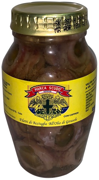 FILETTI ACCIUGHE SCUDO GR.160