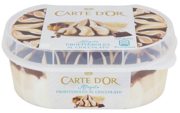 CARTE D'OR AFFOGATO PROFITEROLES ALGIDA NEW G500