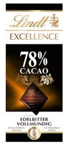 LINDT TAV.EXCELLENCE 78% CACAO GR100