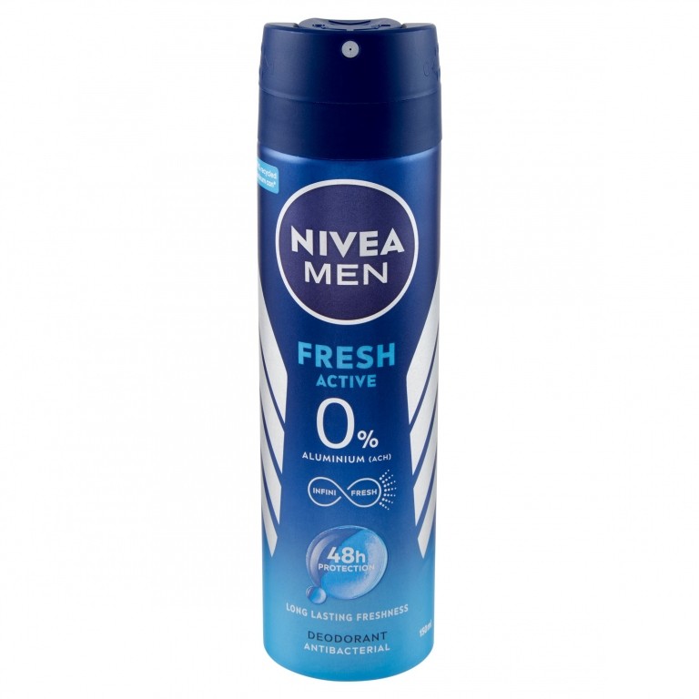 DEO NIVEA FOR MEN SPRAY FRESH ACTIVE ML.150