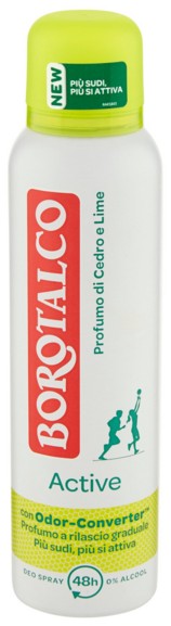 DEO BOROTALCO SPRAY ACTIVE GIALLO  ML.150