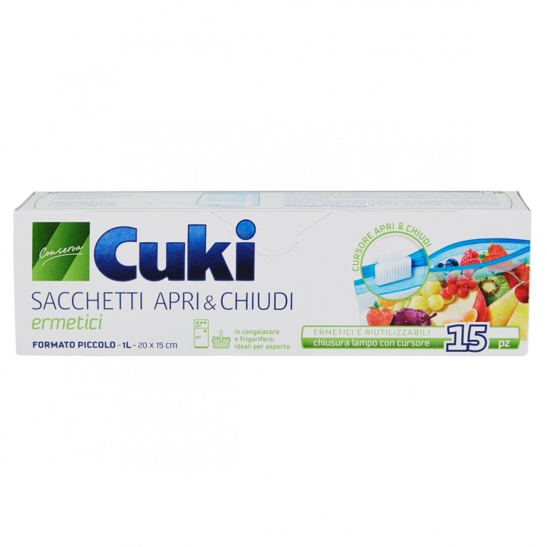 SACCH.APRI&CHIUDI CUKIX15PZ PICCOLO
