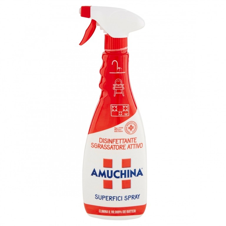 AMUCHINA SGRASS.DISINFETTANTE ATTIVO ML.750 ROSSO