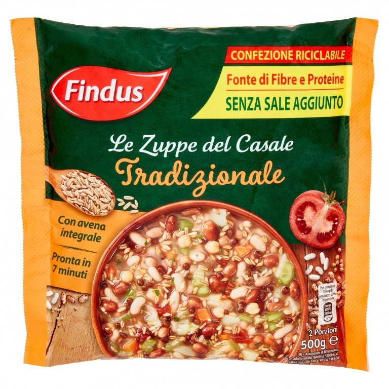 ZUPPA TRADIZIONALE C/AVENA INTEGR.FINDUS G500