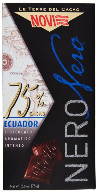 NOVI TAV.NERO NERO 75% CACAO ECUADOR GR.75 (1571)