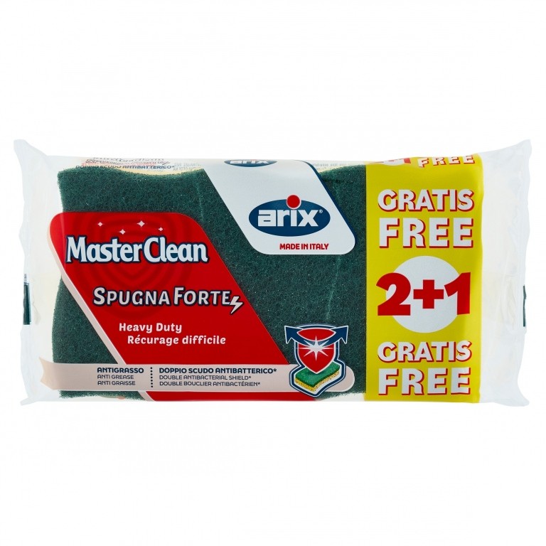 ARIX SPUGNA MASTER CLEAN EXTRAFORTI PZ.2+1