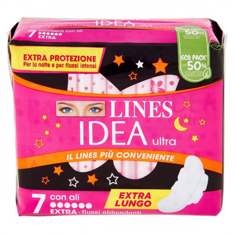 ASS.LINES IDEA ULTRA FLUSSI ABBOND.ALI PZ.7 NUOVO
