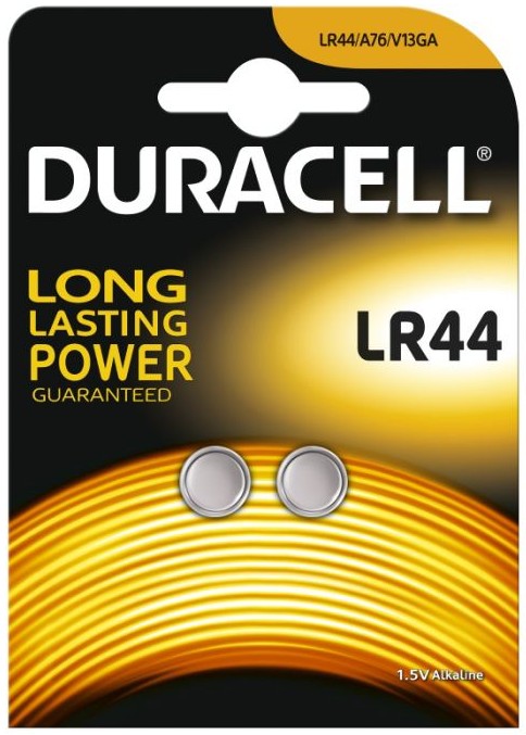 DURACELL BATTERIA A76/LR44 A BOTTONE X2