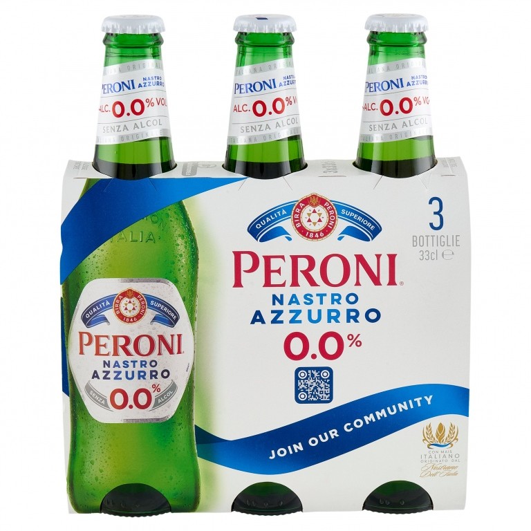 BIRRA NASTRO AZZ.CL.33X3 ZERO ANALCOLICA