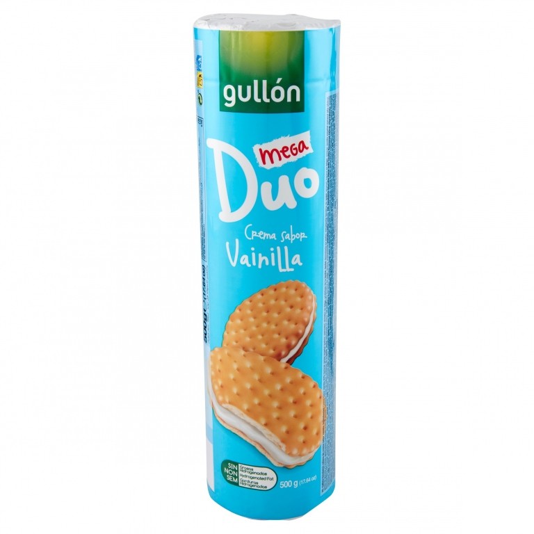 BISC.GULLON MEGA DUO VANIGLIA 500G