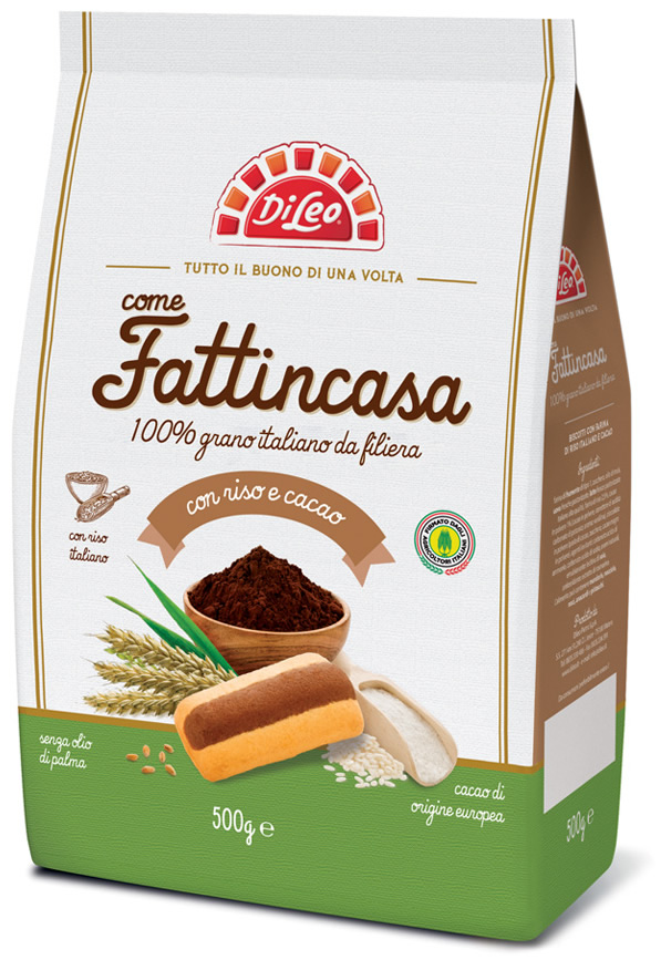 BISC.DI LEO FATTINCASA CON RISO E CACAO GR.500