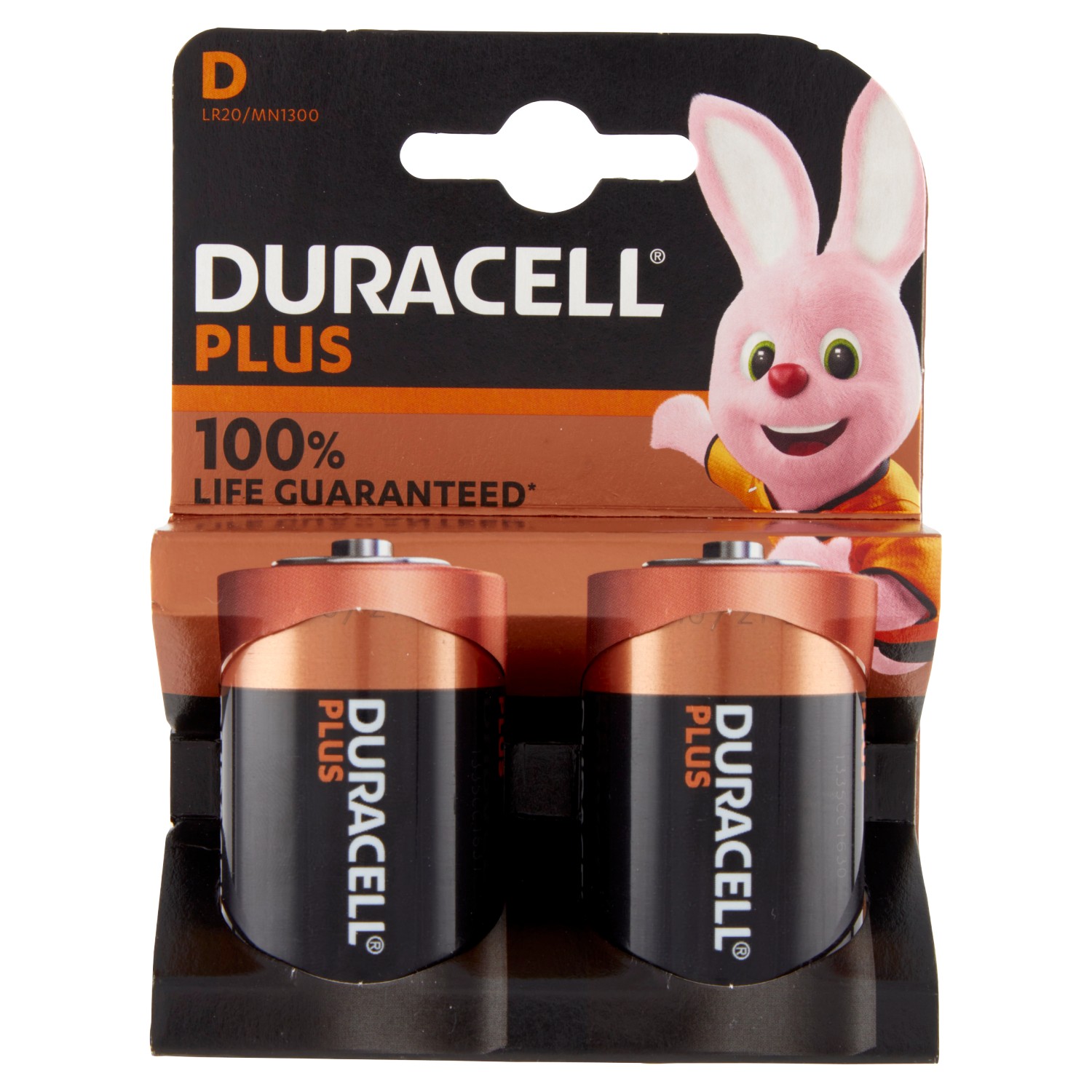 DURACELL PLUS100 D TORCIA X2 MN1300