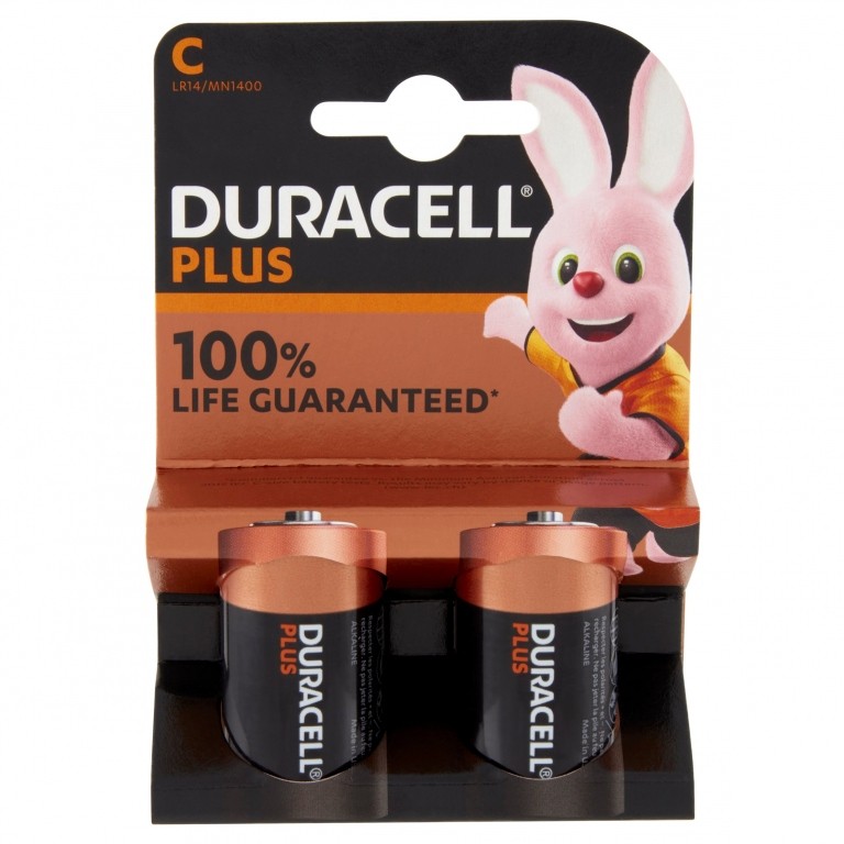 DURACELL PLUS100 C 1/2 TORCIA X2 MN1400