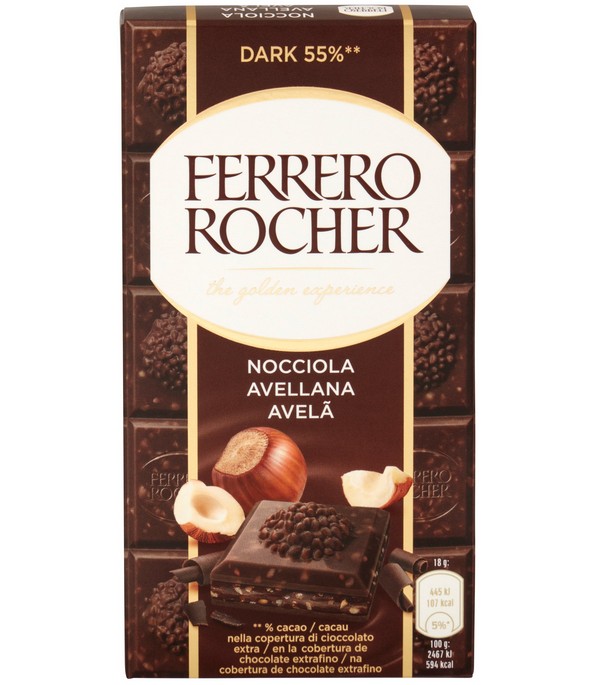 FERRERO ROCHER TAV.FONDENTE/NOCCIOLA G90