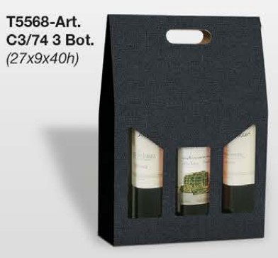 CONF.BLU CESTEL.3BOTTIGLIE ART.C3/74