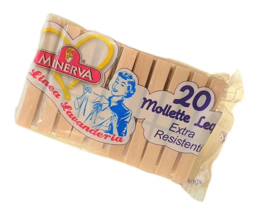MINERVA MOLLETTE LEGNO PZ.20