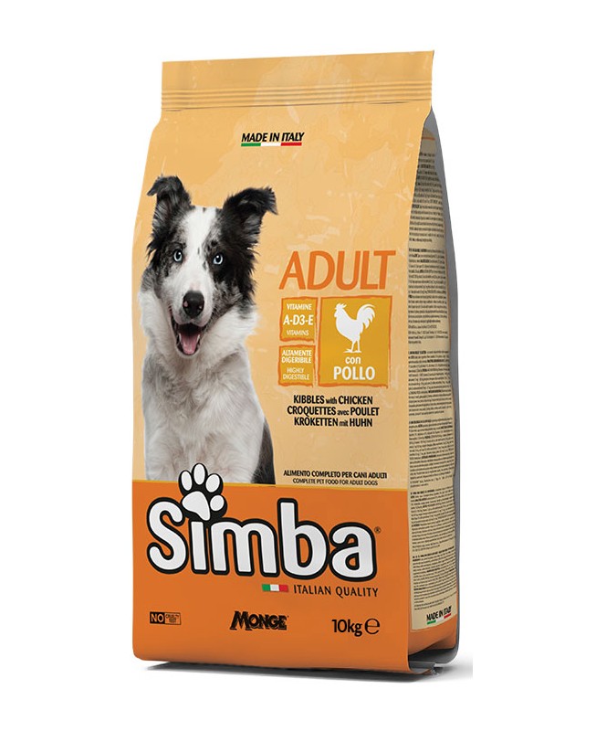 MONGE SIMBA CANE POLLO CROCCHETTE KG.10