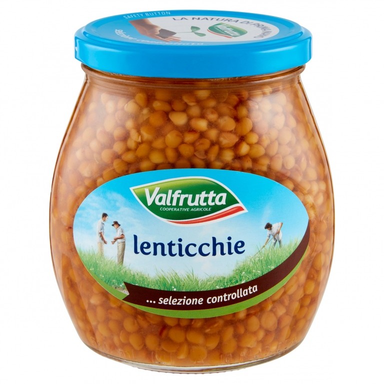 LENTICCHIE VALFRUTTA VETRO GR.580