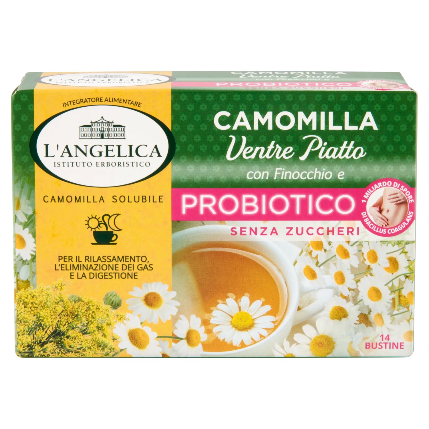 CAMOMILLA L'ANGELICA FINOCC&PROBIOTICO 14 FL