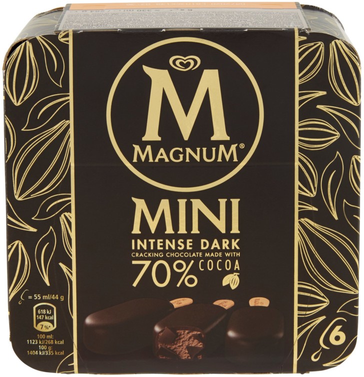 ALGIDA 6 MAGNUM MINI INTENSE/DARK G267 NEW