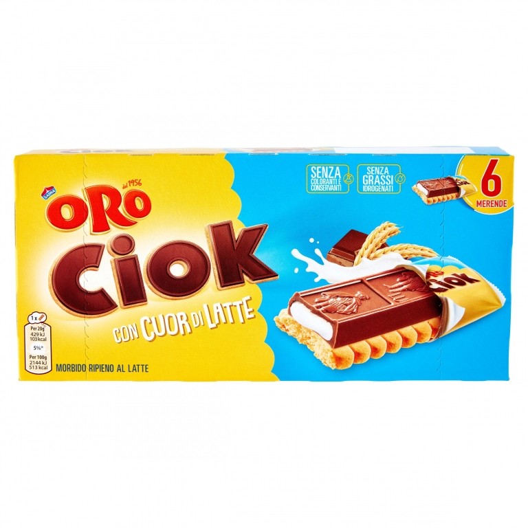 ORO CIOK SAIWA CUOR DI LATTE GR.120(GR.20X6)