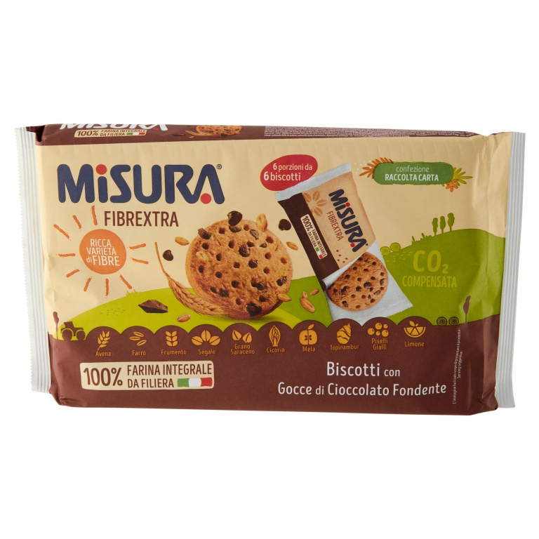 BISC.MISURA FIBREXTRA C/GOCCE+FIBRE GR280