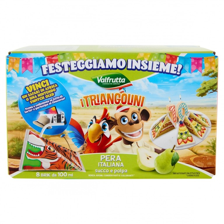 SUCCHI VALFRUTTA PERA ML100X8PZ TRIANGOLINI