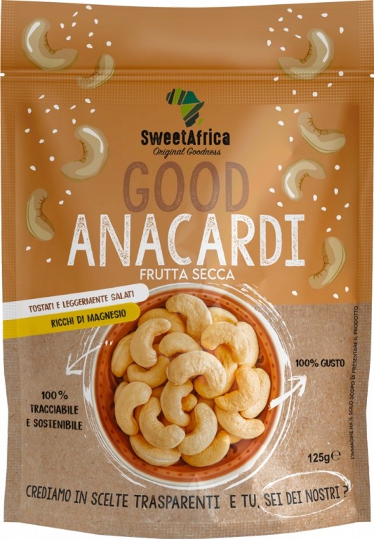 SWEET AFRICA ANACARDIO TOSTATO LEGG.SALATO GR.130