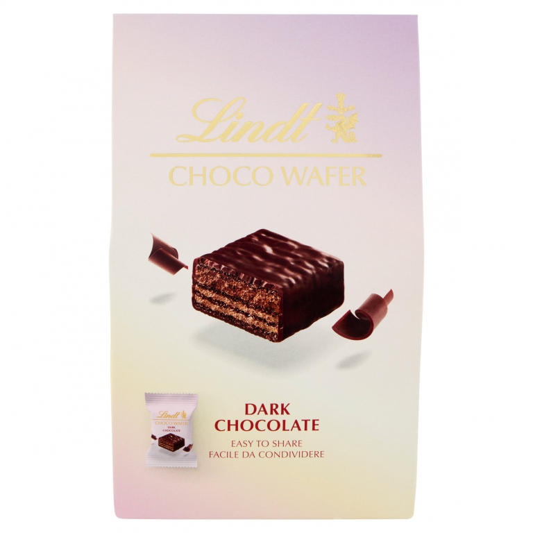 LINDT AST.CHOCO WAFER FONDENTE GR.135