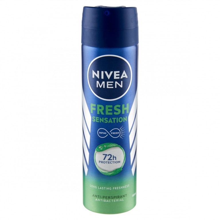 DEO NIVEA FOR MEN SPRAY SPY FRESH SENSATION 150M
