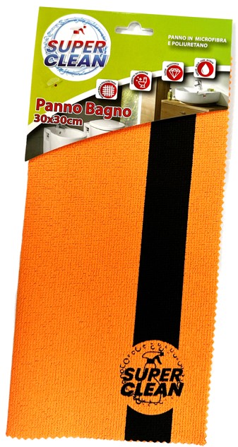 PANNO BAGNO 30X30 SUPERCLEAN MICROFIBRA POLIURETAN