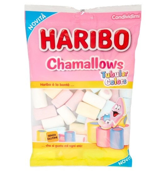 CARAMELLE HARIBO CHAMALLOWS TUBULAR GR.150 BS
