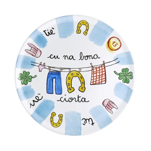 PIATTO PIZZA AZZURRO CIELO PAGNOSSIN CM31
