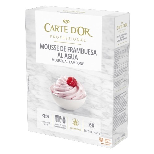 CARTE D'OR MOUSSE LAMPONE GR.650