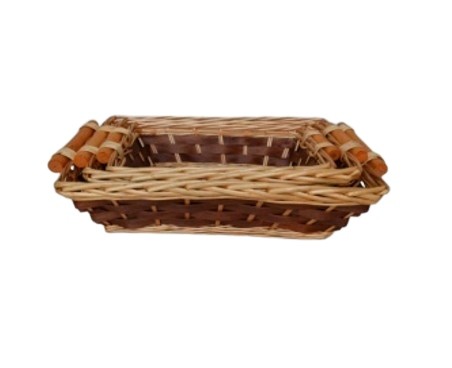 CESTO RETTANGOLARE PICCOLO FASCE M.38X29 H10