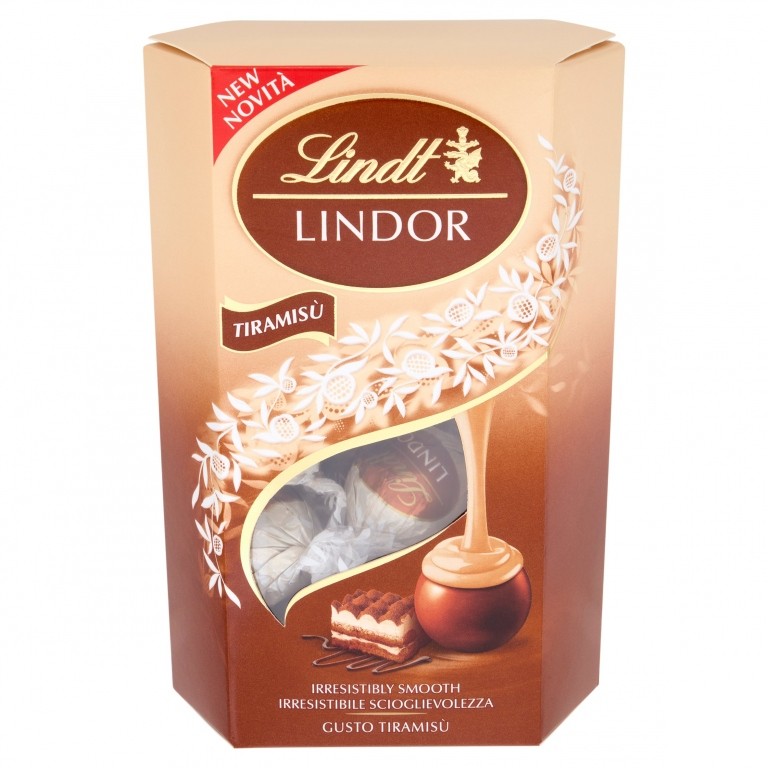 LINDT CORNET LINDOR TIRAMISU' GR.200